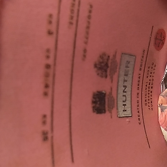 Hunter pink rubber boots sz 5 - Picture 5 of 9